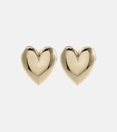 Jennifer Fisher Puffy Heart 14kt Gold Earrings