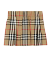 BURBERRY COTTON PLEATED SKIRT (6-24 MONTHS)