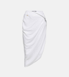 Jacquemus La Jupe Saudade Asymmetric Skirt In White