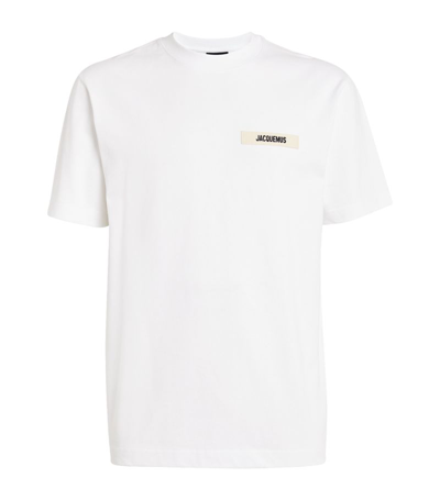 Jacquemus Grosgrain Logo T-shirt In White