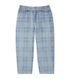 BURBERRY CHECK PRINT JEANS (3-14 YEARS)