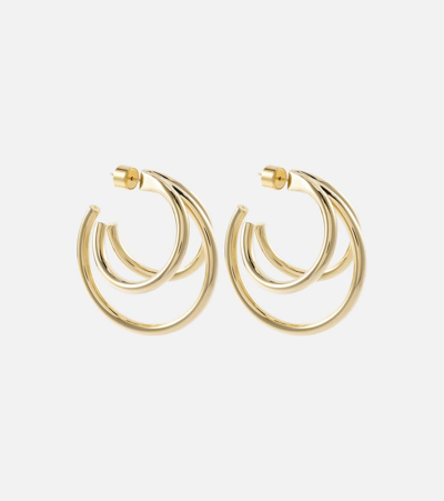 Jennifer Fisher Triple Baby 14kt Gold Hoop Earrings