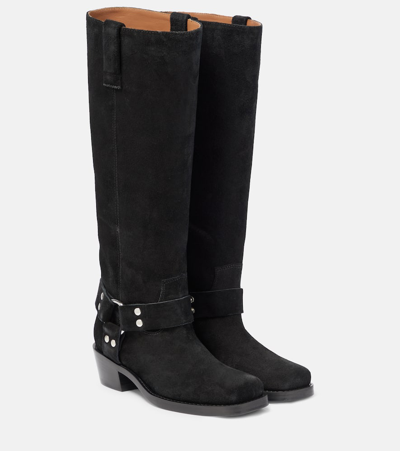 Paris Texas Roxy 45 Leather Knee-high Boots In Black
