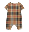 BURBERRY KIDS STRETCH-COTTON CHECK PLAYSUIT (1-18 MONTHS)