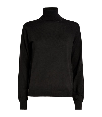 Mm6 Maison Margiela Wool Rollneck Sweater In Black