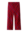 BURBERRY WOOL CHECK PRINT TROUSERS (3-14 YEARS)
