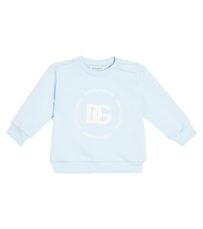 DOLCE & GABBANA BABY PRINTED COTTON SWEATSHIRT