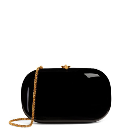 Jeffrey Levinson Oval Elina Plus Clutch Bag In Black
