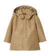 BURBERRY HOODED CAR COAT (6-24 MONTHS)