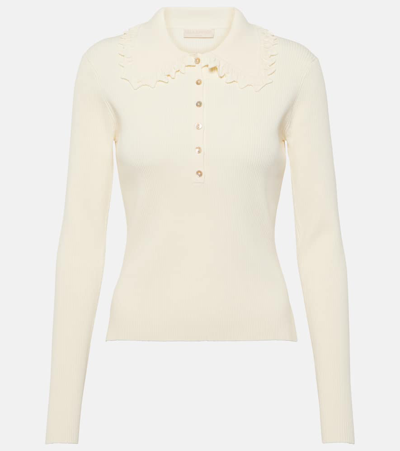 Ulla Johnson Liese Pullover Sweater Alabaster Xl