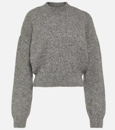 Jacquemus Alpaca-blend Sweater In Grey
