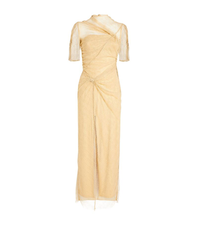 Camilla And Marc Lace Avery Maxi Dress In Gold