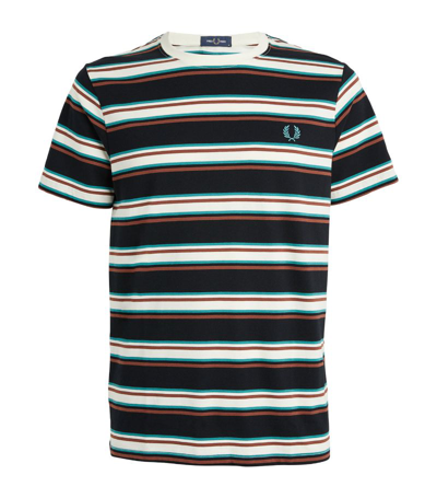 Fred Perry Striped T-shirt In Multi