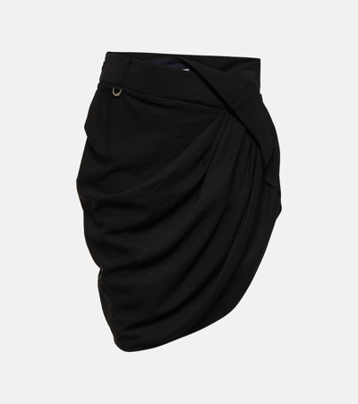 JACQUEMUS LA MINI JUPE SAUDADE DRAPED MINISKIRT