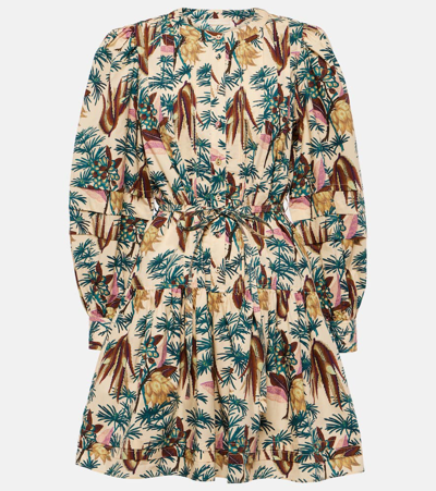 Ulla Johnson Karina Cotton Poplin Minidress In Multicoloured