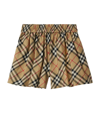 BURBERRY STRETCH-COTTON CHECK SHORTS (3-14 YEARS)