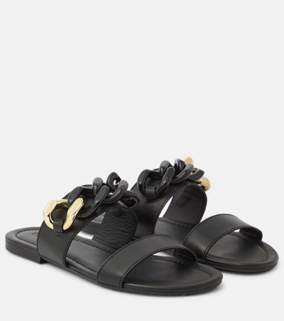 See By Chloé Lynette Leather Sandals In Black