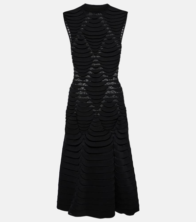 Alaïa Cutout Midi Dress In Black