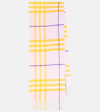 Burberry Checked Wool Scarf In Multicoloured