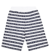 Balmain Logo Printed Cotton Shorts In White