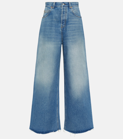 GUCCI HORSEBIT HIGH-RISE WIDE-LEG JEANS