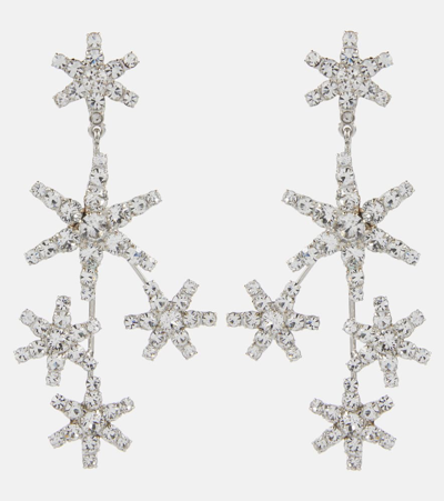 Jennifer Behr Chiron Crystal-embellished Earrings In Silver