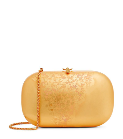 Jeffrey Levinson Oval Elina Plus Clutch Bag In Gold