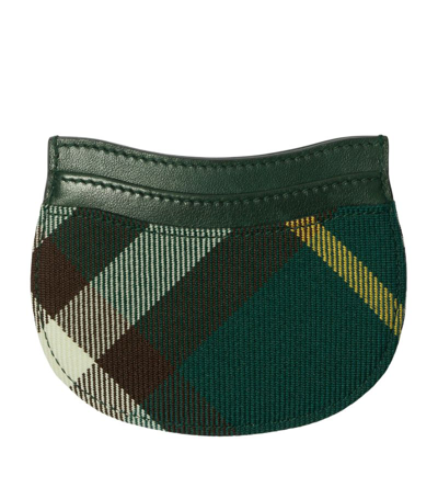 Burberry Check Rocking Horse Card Holder In Green