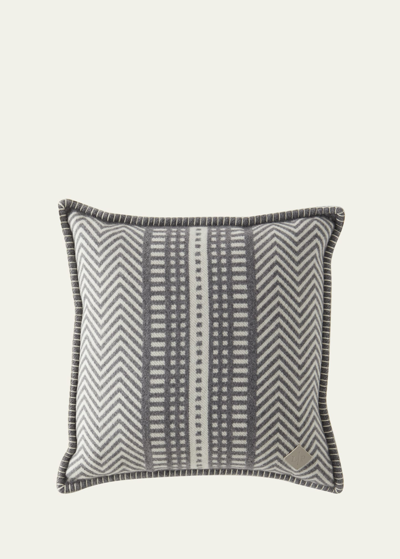 Loro Piana Atacama 19.7" Square Pillow In F5i3 Light Mareng