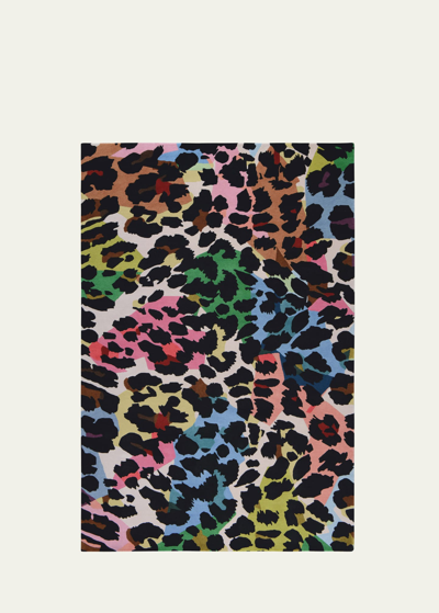 The Rug Company X Diane Von Furstenberg Kaleidoscope Leopard Hand-knotted Rug, 8' X 10' In Multi