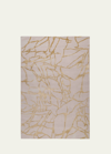 THE RUG COMPANY X KELLY WEARSTLER TRACERY GOLD HAND-KNOTTED RUG, 6' X 9'