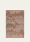 The Rug Company X Kelly Wearstler Cascadia Clay Hand-knotted Rug, 6' X 9' In Clay