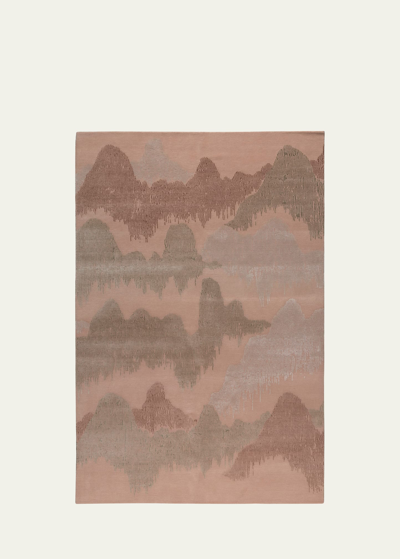 The Rug Company X Kelly Wearstler Cascadia Clay Hand-knotted Rug, 6' X 9'