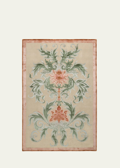 The Rug Company X Guo Pei Empress Coral Hand-knotted Rug, 8' X 10'