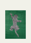 The Rug Company X Diane Von Furstenberg Climbing Leopard Hand-knotted Rug, 9' X 12' In Emerald Green