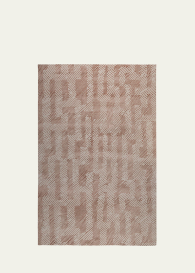 The Rug Company X Kelly Wearstler Verge Clay Hand-knotted Rug, 8' X 10' In Brown