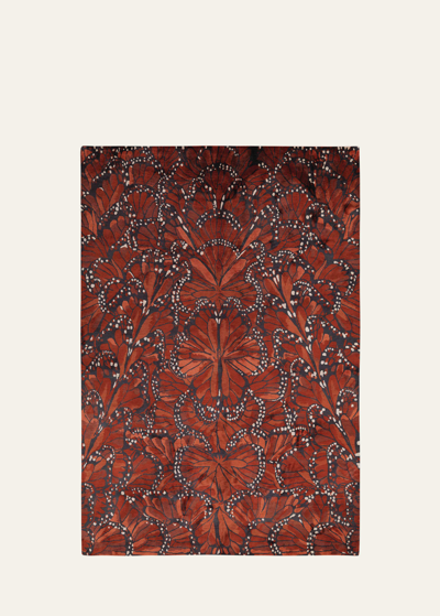 The Rug Company X Alexander Mcqueen Monarch Fire Hand-knotted Rug, 6' X 9' In Red Multi