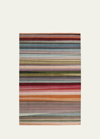 The Rug Company X Paul Smith Festival Hand-knotted Rug, 9' X 12' In Red, Blue, Orange