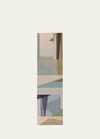 The Rug Company X Paul Smith Refraction Light Hand-knotted Runner, 3' X 10' In Gray,blue, Purple