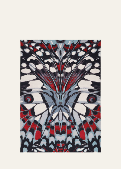 The Rug Company X Alexander Mcqueen Painted Lady Hand-knotted Rug, 6' X 9' In Multi