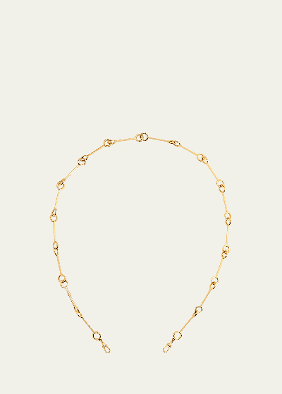Marie Lichtenberg 18k Yellow Gold Diamond Stick Chain Necklace In Yg