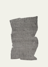 The Rug Company X Kelly Wearstler Avant Graphite Shaped Hand-knotted Rug, 6' X 9' In Black, White Mult