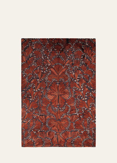 The Rug Company X Alexander Mcqueen Monarch Fire Hand-knotted Rug, 9' X 12' In Red Multi