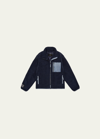 Ksubi Icebreaker Punk High Pile Fleece Jacket In Navy
