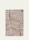 THE RUG COMPANY X KELLY WEARSTLER WAVELENGTH RUST HAND-KNOTTED RUG, 9' X 12'