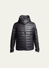 Moncler Lauros Padded Down Jacket In Black Polyester In Black