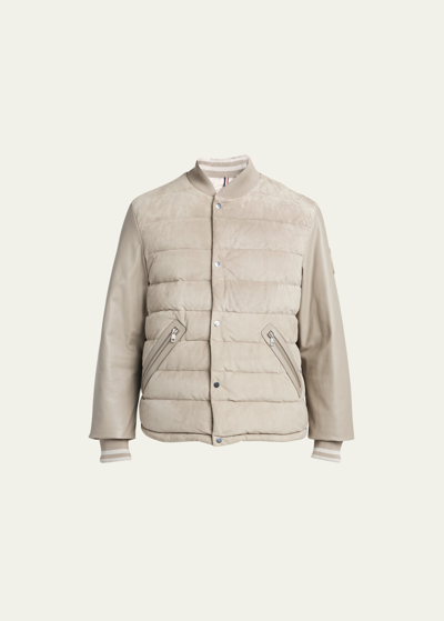 Moncler Men's Chalanches Bomber In Brown