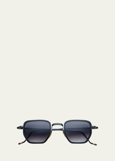 Jacques Marie Mage Men's Atkins Titanium Aviator Sunglasses In 10s-slate
