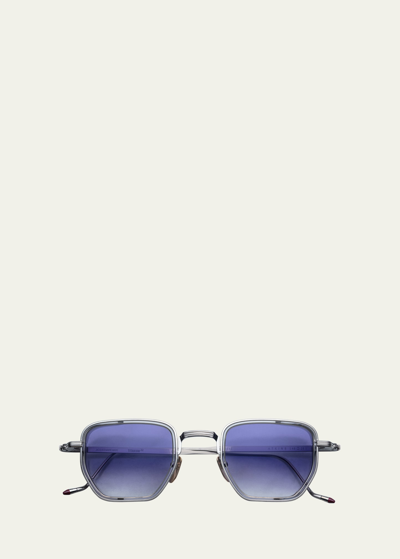 Jacques Marie Mage Men's Atkins Titanium Aviator Sunglasses In 60-fog