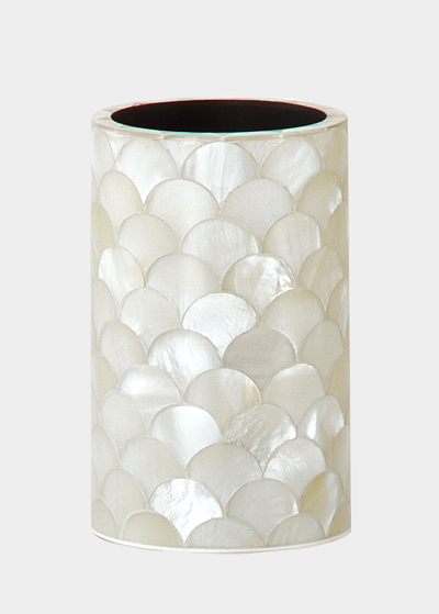 Labrazel Poisson Brush Holder In Oyster White